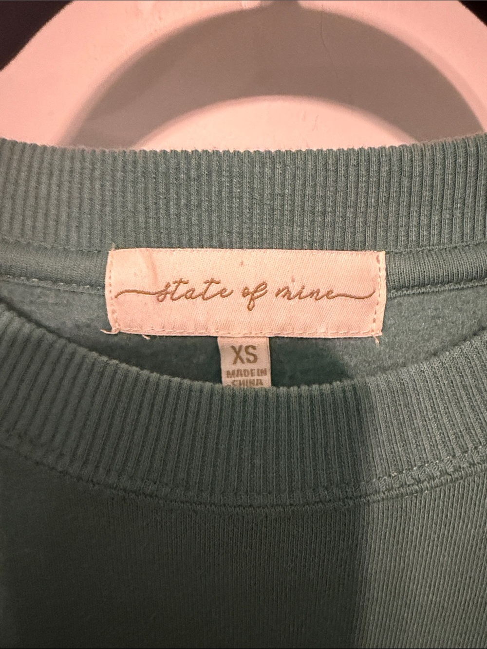 London Social Club Embroidered Crewneck Sweatshirt - Teal Green - Picture 2 of 5